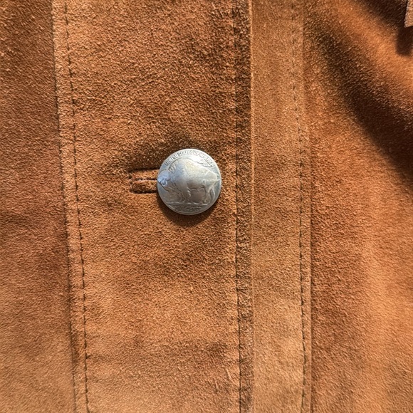 PIONEER Women's Brown Suede Fringe Jacket - Picture 3 of 3